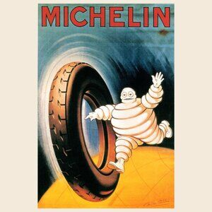 1925 MICHELIN MAN TIRE AD POSTER_166